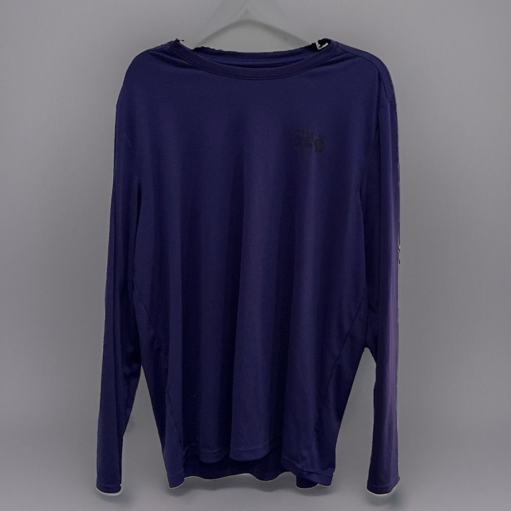 Mountain Hardwear Shirt Purple Long Sleeve Logo Graphic Performance XL